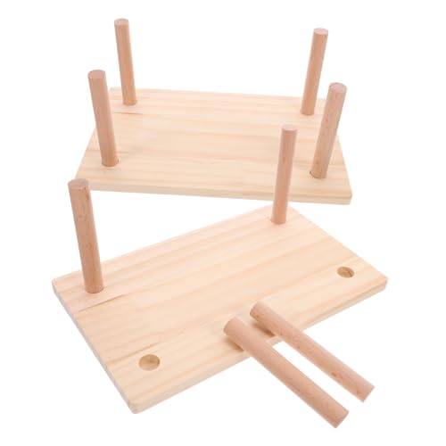 ibasenice 2 Stück Hamster Plattform aus Holz Bissfeste Kleintier Spielbühne Nagetier Zubehör für Hamsterkäfig Stabiler Spielplatz für Meerschweinchen und Kleine Haustiere ibasenice 2 Stück Hamster Plattform aus Holz Bissfeste Kleintier Spielbühne Nagetier Zubehör für Hamsterkäfig Stabiler Spielplatz für Meerschweinchen und Kleine Haustiere von ibasenice
