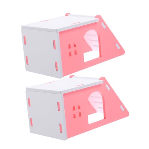 ibasenice 2 Stück Hamster Versteckhaus aus Langlebigem PVC Kleines Schlaf und Spielhaus für Hamster Meerschweinchen und Kleintiere Haustierversteck für Ganzjährigen ibasenice 2 Stück Hamster Versteckhaus aus Langlebigem PVC Kleines Schlaf und Spielhaus für Hamster Meerschweinchen und Kleintiere Haustierversteck für Ganzjährigen von ibasenice