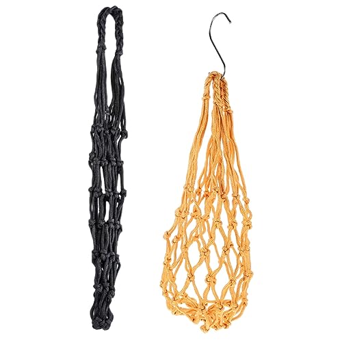 ibasenice 2 Stück Hühner Gemüse Futternetz mit Haken Nylon Netzbeutel für Obst Gemüse Hängender Futternetz für Hühner und Geflügel Hühnerstall Zubehör von ibasenice