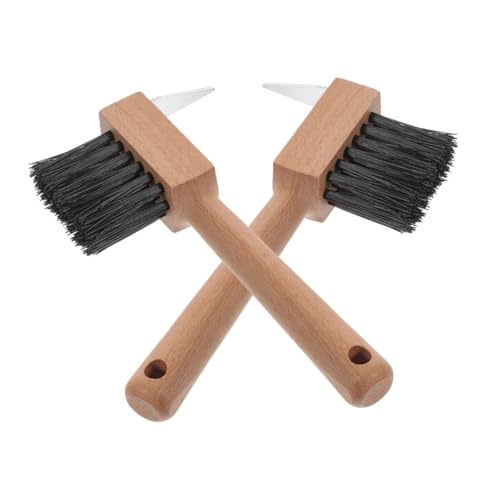 ibasenice 2 Stück Hufpflegebürste für Pferde mit Holzgriff Ergonomisch Benutzerfreundlich für Hufreinigung und Pflege Vielseitig Einsetzbar ibasenice 2 Stück Hufpflegebürste für Pferde mit Holzgriff Ergonomisch Benutzerfreundlich für Hufreinigung und Pflege Vielseitig Einsetzbar von ibasenice