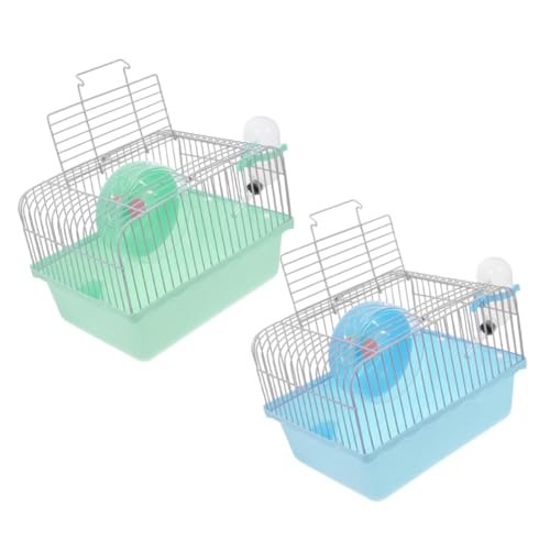 ibasenice 2 Stück Teiliges Hamsterkäfig Trinkflasche und Laufrad Stabiler Kleintier-reisekäfig für Ausruhen und Füttern Handlicher Transportkäfig für Hamster und Kleine Haustiere ibasenice 2 Stück Teiliges Hamsterkäfig Trinkflasche und Laufrad Stabiler Kleintier-reisekäfig für Ausruhen und Füttern Handlicher Transportkäfig für Hamster und Kleine Haustiere von ibasenice