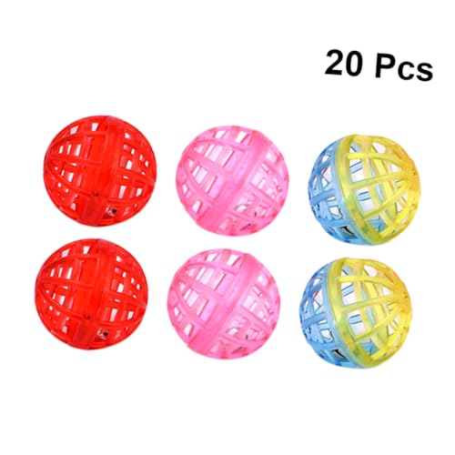 ibasenice 20 Stück Pet-Ball- Funny Toys Fun Toy Lustiges cat Toy katzenball federnd Spielzeugbälle für Katzen Glockenballspielzeug für Haustiere für Katzengellen ibasenice 20 Stück Pet-Ball- Funny Toys Fun Toy Lustiges cat Toy katzenball federnd Spielzeugbälle für Katzen Glockenballspielzeug für Haustiere für Katzengellen von ibasenice