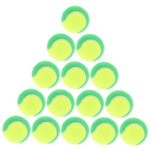 ibasenice 20 Stück Tennistraining Requisiten Hüpfbälle Für Haustiere Welpenball Für Das Training Kauspielzeug Für Hunde Apportierbälle Für Große Hunde Hund Apportiert Bälle Gummi Green von ibasenice