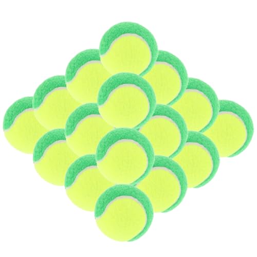 ibasenice 20 Stück Tennistraining Requisiten Interaktives Für Haustiere Ballspielzeug Für Hunde Sportbälle Für Haustiere Interaktive Trainingsbälle Hundespielzeugball Green Gummi von ibasenice