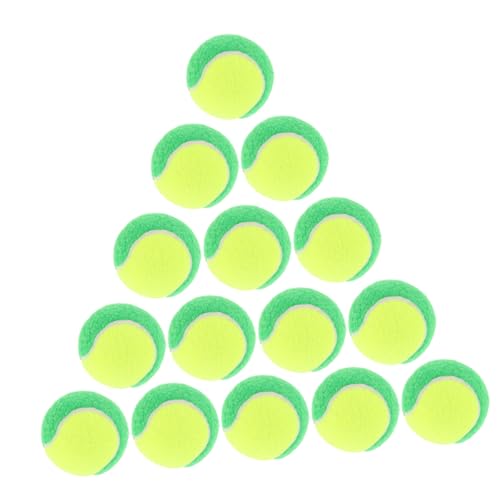 ibasenice 20 Stück Tennistraining Requisiten Welpenball Für Das Training Kleine Bälle Für Hunde Hundekauball Hunde Apportierball Interaktive Hundebälle Interaktive Trainingsbälle Green Gummi von ibasenice