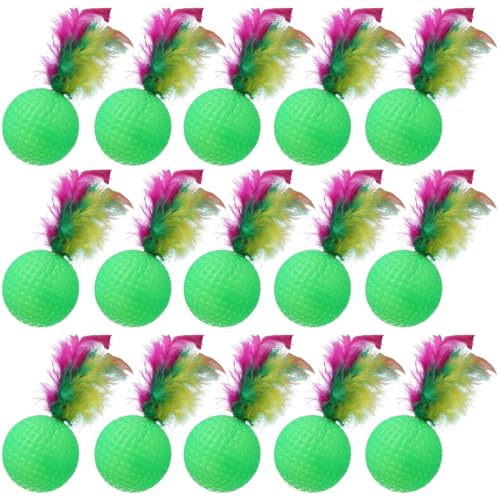 ibasenice 24Pcs Lustige Katzenfeder Ball Katze Necken Spielzeug Haustier Vorräte Für Home Shop ibasenice 24Pcs Lustige Katzenfeder Ball Katze Necken Spielzeug Haustier Vorräte Für Home Shop von ibasenice