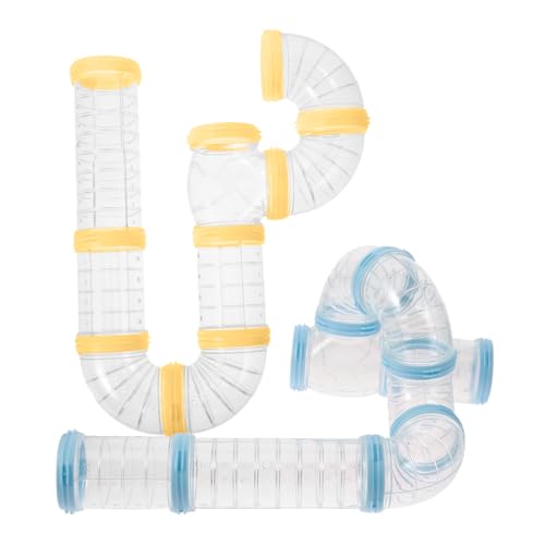 ibasenice 2Sätze Hamsterrohre DIY Verbindungstunnel für Hamsterkäfig Transparente Außenrohre und Haustierzubehör für Hamster Meerschweinchen und Kleine Nager ibasenice 2Sätze Hamsterrohre DIY Verbindungstunnel für Hamsterkäfig Transparente Außenrohre und Haustierzubehör für Hamster Meerschweinchen und Kleine Nager von ibasenice