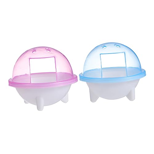 ibasenice 2Stücke Hamster Badewanne aus Kunststoff mit Abdeckung rutschfeste Hamsterbad für Kleintiere Transparent Sicher und Langlebig für Käfig ibasenice 2Stücke Hamster Badewanne aus Kunststoff mit Abdeckung rutschfeste Hamsterbad für Kleintiere Transparent Sicher und Langlebig für Käfig von ibasenice