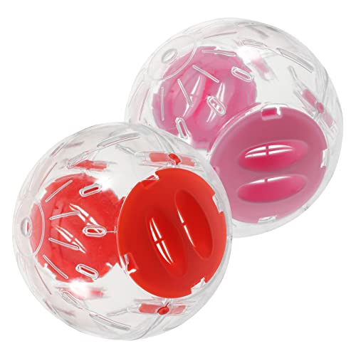 ibasenice 2stücke Transparente Hamsterball Für Zwerghamster Und Kleintiere Übungsball Aus Sicherem Material Spielzeug Aktivität Und Gesundheit von ibasenice
