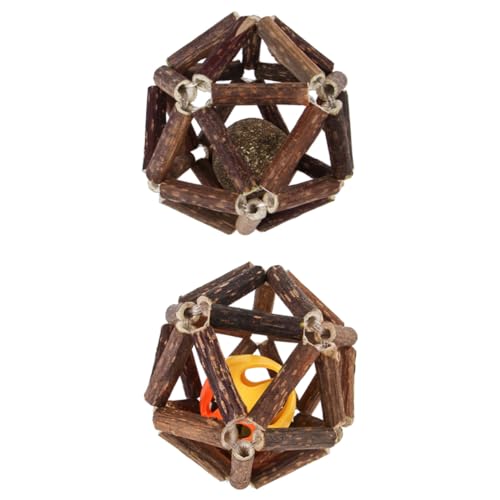 ibasenice 2Stücke Katzenminzenball mit Glocke Natürlicher Silvervine Ball für Katzen Zahnreinigungsspielzeug Leckereien für Kätzchen Kreatives Design Sicher und Langlebig ibasenice 2Stücke Katzenminzenball mit Glocke Natürlicher Silvervine Ball für Katzen Zahnreinigungsspielzeug Leckereien für Kätzchen Kreatives Design Sicher und Langlebig von ibasenice