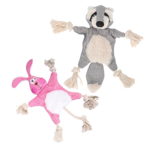 ibasenice 2Stücke Kau für Kleine Sichere Unzerstörbare Plüsch Tierchen für Welpen mit Quietscher Cartoonförmiges Design Fördert Aktives und Zahnpflege ibasenice 2Stücke Kau für Kleine Sichere Unzerstörbare Plüsch Tierchen für Welpen mit Quietscher Cartoonförmiges Design Fördert Aktives und Zahnpflege von ibasenice