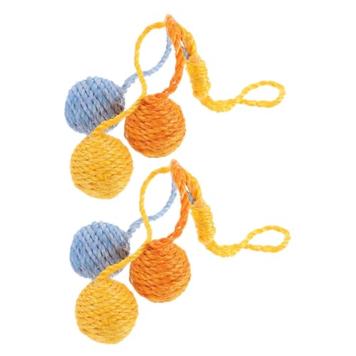 ibasenice 2Stücke Sisal Katzenspielzeug Hängende Interaktive Bälle zur Geistigen Stimulation für Katzen Farbige Spielzeuge für Kleine Räume und Kätzchen Platzsparend und Langlebig ibasenice 2Stücke Sisal Katzenspielzeug Hängende Interaktive Bälle zur Geistigen Stimulation für Katzen Farbige Spielzeuge für Kleine Räume und Kätzchen Platzsparend und Langlebig von ibasenice