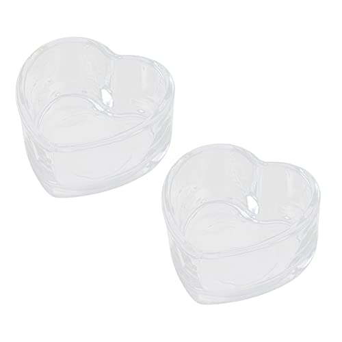 ibasenice 2Stücke Transparente Hamsterschalen Sichere Futternäpfe für Hamster und Chinchillas Spritz Design für Wasser und Futter für Kleintiere Hochwertige von ibasenice