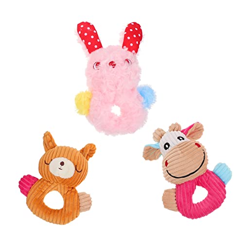 ibasenice 3 Stück Interaktive Plüschspielzeuge für Quietschendes Haustierspielzeug Tierform Hase Kuh für Zähnepflege und Spielspaß für Kleine und Mittelgroße ibasenice 3 Stück Interaktive Plüschspielzeuge für Quietschendes Haustierspielzeug Tierform Hase Kuh für Zähnepflege und Spielspaß für Kleine und Mittelgroße von ibasenice