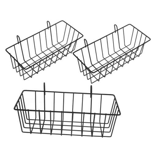 ibasenice 3 Stück Kaninchen Heuraufe Gestell Vieh Kaninchen füttert Heu Heuhalter für Kaninchen Heuhalter für Meerschweinchen Fütterung Hasenfutter Kaninchen -Heu -Feeder Schmiedeeisen Black von ibasenice