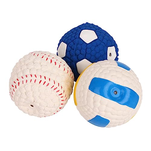 ibasenice 3 Stück Langlebige Ball Spielzeuge aus Beißfestem Latex Interaktives Kauspielzeug für Hunde Fördert Zahnpflege und Spielspaß Geeignet für Welpen und Ausgewachsene Haustiere ibasenice 3 Stück Langlebige Ball Spielzeuge aus Beißfestem Latex Interaktives Kauspielzeug für Hunde Fördert Zahnpflege und Spielspaß Geeignet für Welpen und Ausgewachsene Haustiere von ibasenice