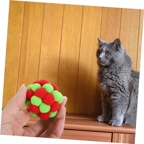 ibasenice 3 Stück Teiliges Katzen Spielbälle mit Glocken Bunte Weiche Plüschbälle Interaktives Katzenspielzeug für Drinnen Langlebig und Sicher für Katzen ibasenice 3 Stück Teiliges Katzen Spielbälle mit Glocken Bunte Weiche Plüschbälle Interaktives Katzenspielzeug für Drinnen Langlebig und Sicher für Katzen von ibasenice