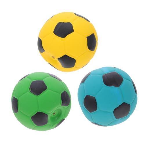 ibasenice 3 Stück Teiliges aus Weichem Latex Fußballform Interaktives Verschleißfestes Beißspielzeug für Kleine Hunde zur Zahnpflege und Spielerischen Beschäftigung ibasenice 3 Stück Teiliges aus Weichem Latex Fußballform Interaktives Verschleißfestes Beißspielzeug für Kleine Hunde zur Zahnpflege und Spielerischen Beschäftigung von ibasenice