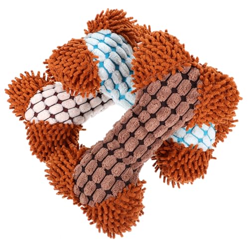 ibasenice 3 Stück Weihnachts-Plüschtier mit Hundegeräusch Plüschtiere für Hunde Welpenspielzeug quietschend Interactive Dog Toys Dog chew Toy dekoratives Trainingsspielzeug von ibasenice
