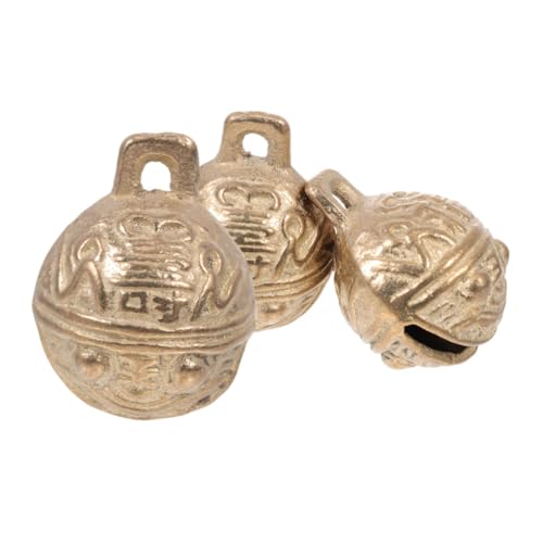 ibasenice 3 Stücke Haustier Glocke Kleine Glocken Handwerk Glocken Kleine Messing Glocken Goldene Kupfer von ibasenice