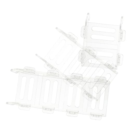 ibasenice 3stücke Transparente Hamster-Leiter Aus Kunststoff Für Kleintiere Sicherheitsdesign Leicht Zu Reinigen Für Hamster Meerschweinchen Und Ratten Zur Erkundung von ibasenice