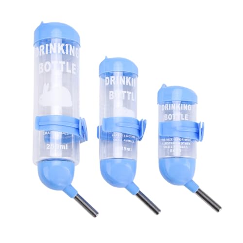 ibasenice 3Stücke Bissbeständige Haustier Trinkflasche für Hamster Automatischer Wasserspender für Kleine Nager und Reptilien von ibasenice