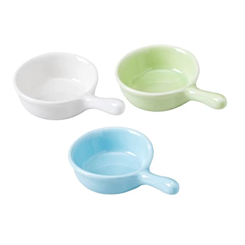 ibasenice 3stücke Keramische Futter Und Wasserschalen Für Kleintiere Mit Praktischem Griff Für Hamster Meerschweinchen Und Andere Haustiere Vielseitig Einsetzbar Für Futter Und Wasser von ibasenice