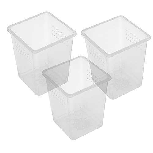 ibasenice 3Stücke Kreative Reptilien Züchterbox mit Transparenten Futterbehältern für Spinnen Schnecken und Kleine Praktische Terrarien für Sichere Haltung und Pflege von ibasenice