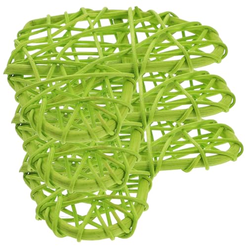 ibasenice 3stücke Papagei Pick Spielzeug Rattan Vogelspielzeug Papagei Rattanbälle Pick Spielzeug Vogel Gewebtes von ibasenice