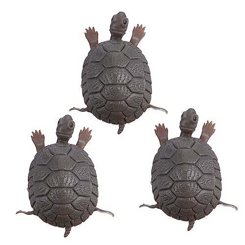 ibasenice 3Stücke Simulationsschildkröten Aquarium Dekoration Lebensechte Fischtank Ornamente Für Kreative Unterwasserwelt von ibasenice