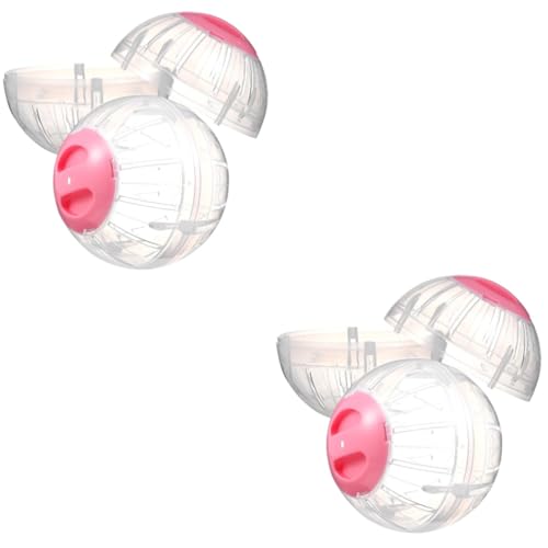 ibasenice 4 Hamster Laufball mit Multi Holes Atmungsaktiv und Sicher Fitness und Spielkugel für Zwerghamster und Kleine Haustiere Fördert Bewegung und Stressabbau von ibasenice