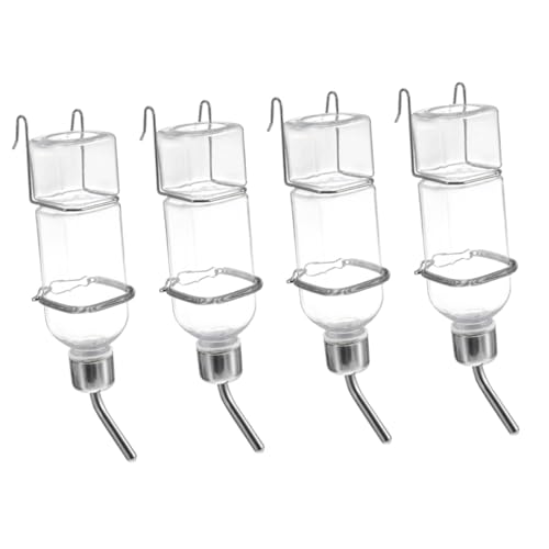 ibasenice 4 Stck Kaninchen Trinkflasche Auslaufsicher Kunststoff Hängender Automatischer Wasserspender für Kleintiere Käfig Geeignet Bpa Frei Langlebig Einfache von ibasenice