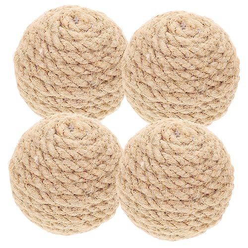 ibasenice 4 Stück Catnip Cat Kratzball Drinnen Kätzchen Katze Kratzt Kätzchenspielzeug Für Wohnungskatzen Kratzer Interaktives Katzenspielzeug Post Katzenspiele Jute Light Brown ibasenice 4 Stück Catnip Cat Kratzball Drinnen Kätzchen Katze Kratzt Kätzchenspielzeug Für Wohnungskatzen Kratzer Interaktives Katzenspielzeug Post Katzenspiele Jute Light Brown von ibasenice