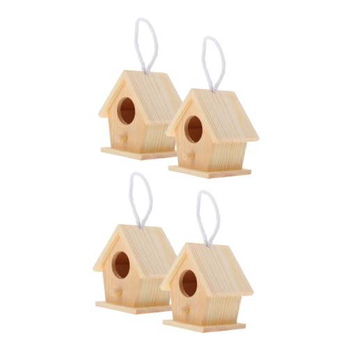 ibasenice 4 Stück DIY Vogelhaus Bausatz Teilig aus Unbehandeltem Holz Mini Vogelhäuschen Bemalen und Dekorieren für Garten und Balkon Kompakt und Sicher für ibasenice 4 Stück DIY Vogelhaus Bausatz Teilig aus Unbehandeltem Holz Mini Vogelhäuschen Bemalen und Dekorieren für Garten und Balkon Kompakt und Sicher für von ibasenice
