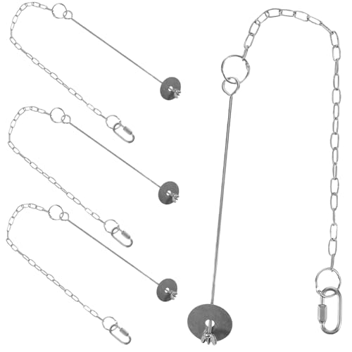 ibasenice 4 Stück Edelstahl Vogel Futterhalter Hängend mit Kette für Papageien und Kleintiere Langlebiger Obst Gemüsehalter Vielseitiger Leckerlihalter für Käfig und Außenbereich ibasenice 4 Stück Edelstahl Vogel Futterhalter Hängend mit Kette für Papageien und Kleintiere Langlebiger Obst Gemüsehalter Vielseitiger Leckerlihalter für Käfig und Außenbereich von ibasenice
