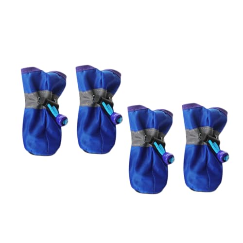 ibasenice 4 Stück Haustier Stiefel Wasserdicht Hund Größe regnerisch Dog Shoes Schuhe Haustier Blue ibasenice 4 Stück Haustier Stiefel Wasserdicht Hund Größe regnerisch Dog Shoes Schuhe Haustier Blue von ibasenice
