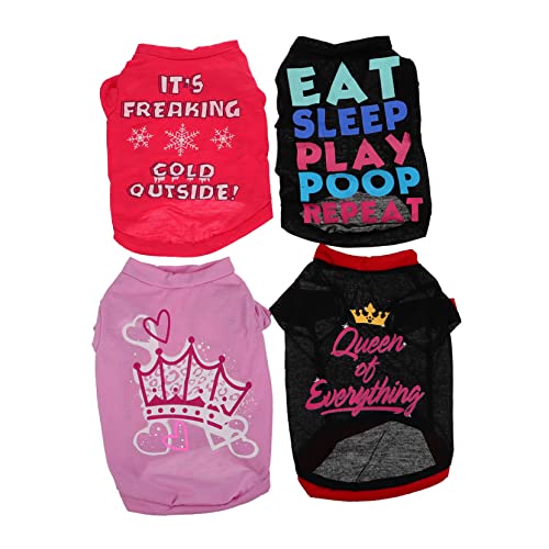 ibasenice 4 Stück Haustier-T-Shirt-Weste Kleidung Trachtenhemd Sommeroutfit für Hunde Hund kühlung klein Hundehemden-Outfit Hündchenhemden Hunde-Outfit Polyester Baumwolle ibasenice 4 Stück Haustier-T-Shirt-Weste Kleidung Trachtenhemd Sommeroutfit für Hunde Hund kühlung klein Hundehemden-Outfit Hündchenhemden Hunde-Outfit Polyester Baumwolle von ibasenice