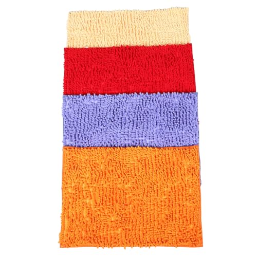 ibasenice 4 Stück Haustiermatte PIPI-Pads Für Meerschweinchen Waschbare Pee -Pads Meerschweinchen Natursekt Pads Waschbar Meerschweinchen Pee Pad Hasen-PIPI-Pads Tierische PIPI-Pads Chenille von ibasenice