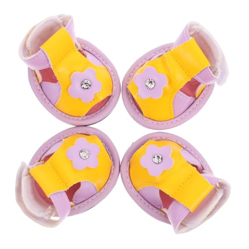 ibasenice 4 Stück Haustiersandalen Hundesandalen Atmungsaktive Stiefel Für Hunde Hundeschuhe Für Heißes Pflaster Hundeschuhe Für Heißes Pflaster Protector Xx Pfotensandalen Für Hunde Für von ibasenice