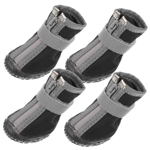 ibasenice 4 Stück Hunde Winterstiefel Hundeschuhe Größe S Pfotenstiefel Wasserdicht Schutz Kurze Stiefel Hundestiefel Für Den Winter Welpenstiefel Hunderegenstiefel von ibasenice