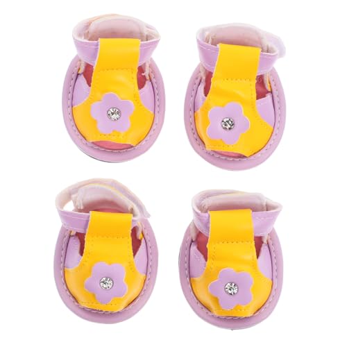 ibasenice 4 Stück Hundesandalen Strandsandalen Outdoor Hundestiefeletten Sommerschuhe Für Kleine Hunde Haustierbedarf Für Hunde Hundestiefeletten Haustiere Xx Schlupfgröße von ibasenice