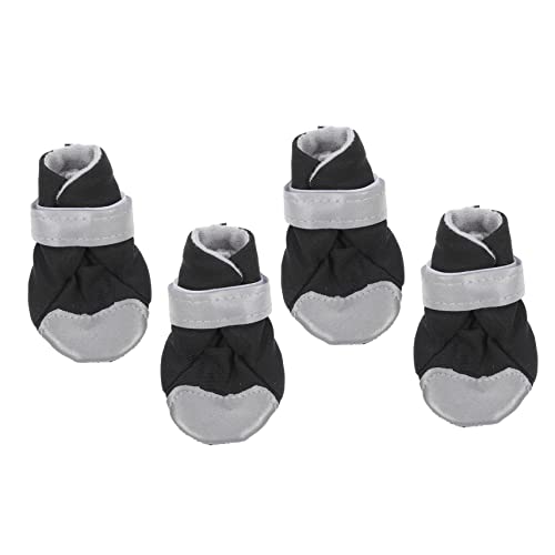 ibasenice 4 Stück Hundeschuhe Hundepfoten Decken Hundestiefel für kaltes Wetter Hund Winter Schneeschuhe Hundeschutzschuhe Stiefel für Hunde Welpenschuhe PU-Gummisohle Black ibasenice 4 Stück Hundeschuhe Hundepfoten Decken Hundestiefel für kaltes Wetter Hund Winter Schneeschuhe Hundeschutzschuhe Stiefel für Hunde Welpenschuhe PU-Gummisohle Black von ibasenice