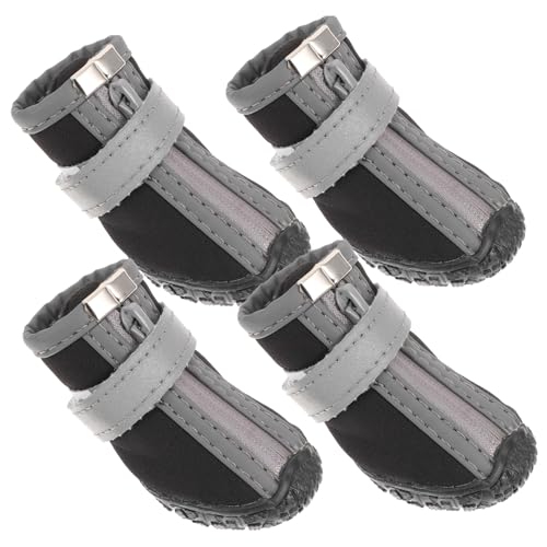 ibasenice 4 Stück Hundestiefeletten Für Kleine Hunde Wasserstiefel Für Draußen Pfotenschutz Katzenstiefeletten Hunde Schneestiefeletten Hundestiefeletten Für Den Winter von ibasenice