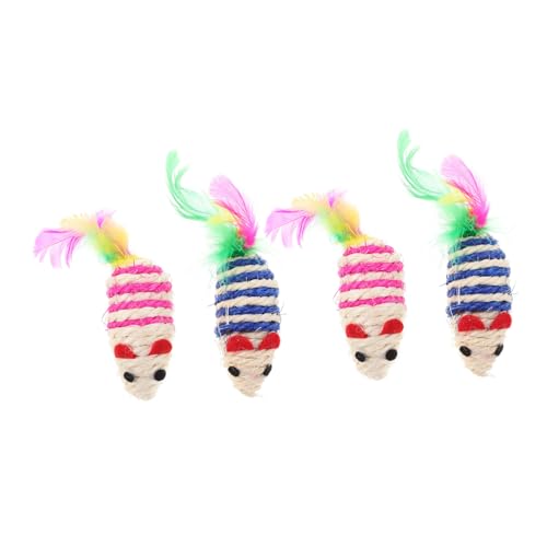ibasenice 4 Stück Katzen Mäuse Interaktive und Chew Toys für Kätzchen für Indoor Spiel Selbstbeschäftigung Blau ibasenice 4 Stück Katzen Mäuse Interaktive und Chew Toys für Kätzchen für Indoor Spiel Selbstbeschäftigung Blau von ibasenice