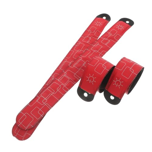 ibasenice 4 Stück Led-Pferde-knöchelriemen Reflektierende Armbänder Für Läufer Fahrrad-knöchel-sicherheitsband Reflektor Für Nächtliche Laufgürtel Für Damen Laufwerk Stoff Rot von ibasenice