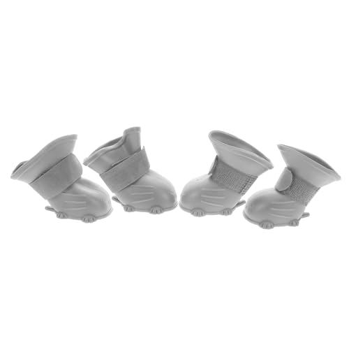ibasenice 4 Stück Regenstiefel für Hunde Hundeschuhe Hundestiefel Schutzhundstiefel wasserdichte hundestiefel Hundefußabdeckungen Welpen Regenstiefel rutschfeste Hundeschuhe Gummi Grau ibasenice 4 Stück Regenstiefel für Hunde Hundeschuhe Hundestiefel Schutzhundstiefel wasserdichte hundestiefel Hundefußabdeckungen Welpen Regenstiefel rutschfeste Hundeschuhe Gummi Grau von ibasenice