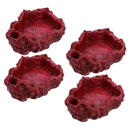 ibasenice 4 Stück Reptilien Futter und Wasserschalen aus Resin für Bartagamen und Geckos Langlebige Futternäpfe für Terrarium und Gehege Rutschfestes Design für Schildkröten und Schlangen ibasenice 4 Stück Reptilien Futter und Wasserschalen aus Resin für Bartagamen und Geckos Langlebige Futternäpfe für Terrarium und Gehege Rutschfestes Design für Schildkröten und Schlangen von ibasenice