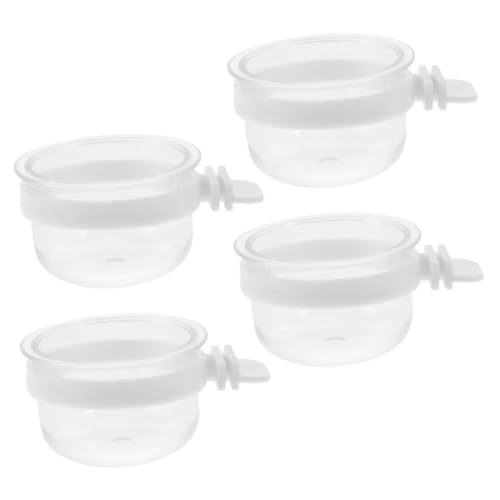 ibasenice 4 Stück Teiliges Papageien Futter Wassernapf aus Robustem PVC Abnehmbar und Transparent Einfacher Befestigungshalter für Vogelkäfige Geeignet für Wellensittiche Wiederverwendbar ibasenice 4 Stück Teiliges Papageien Futter Wassernapf aus Robustem PVC Abnehmbar und Transparent Einfacher Befestigungshalter für Vogelkäfige Geeignet für Wellensittiche Wiederverwendbar von ibasenice