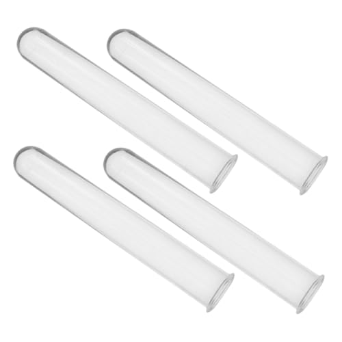 ibasenice 4 Stück Transparente Kunststoff Reagenzgläser für DIY Wasserpflanzen Vase Dekorative Hydroponik Rohre mit Klarer Sicht Wurzelwachstum Einfache Reinigung Vielseitig für Zimmerdeko ibasenice 4 Stück Transparente Kunststoff Reagenzgläser für DIY Wasserpflanzen Vase Dekorative Hydroponik Rohre mit Klarer Sicht Wurzelwachstum Einfache Reinigung Vielseitig für Zimmerdeko von ibasenice