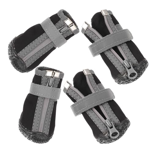 ibasenice 4 Stück Welpenschuhe Für Kleine Hunde Tags Outdoor Stiefel Haustier wasserdichte Pfotenstiefel Größe S Hundeschuhe Regenschuhe Für Hunde Katzenschuhe Hundeschuhe Für Den Winter von ibasenice